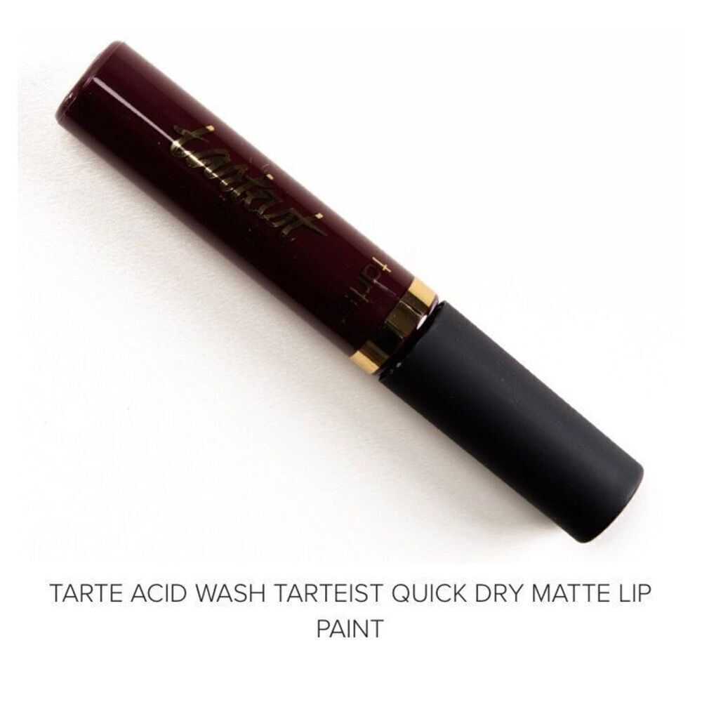 TARTE - 🎉HP🎉NWT - Tarteist Quick Dry Matte Lip Paint/Acid Wash (very dark berry) - Picture 12 of 16
